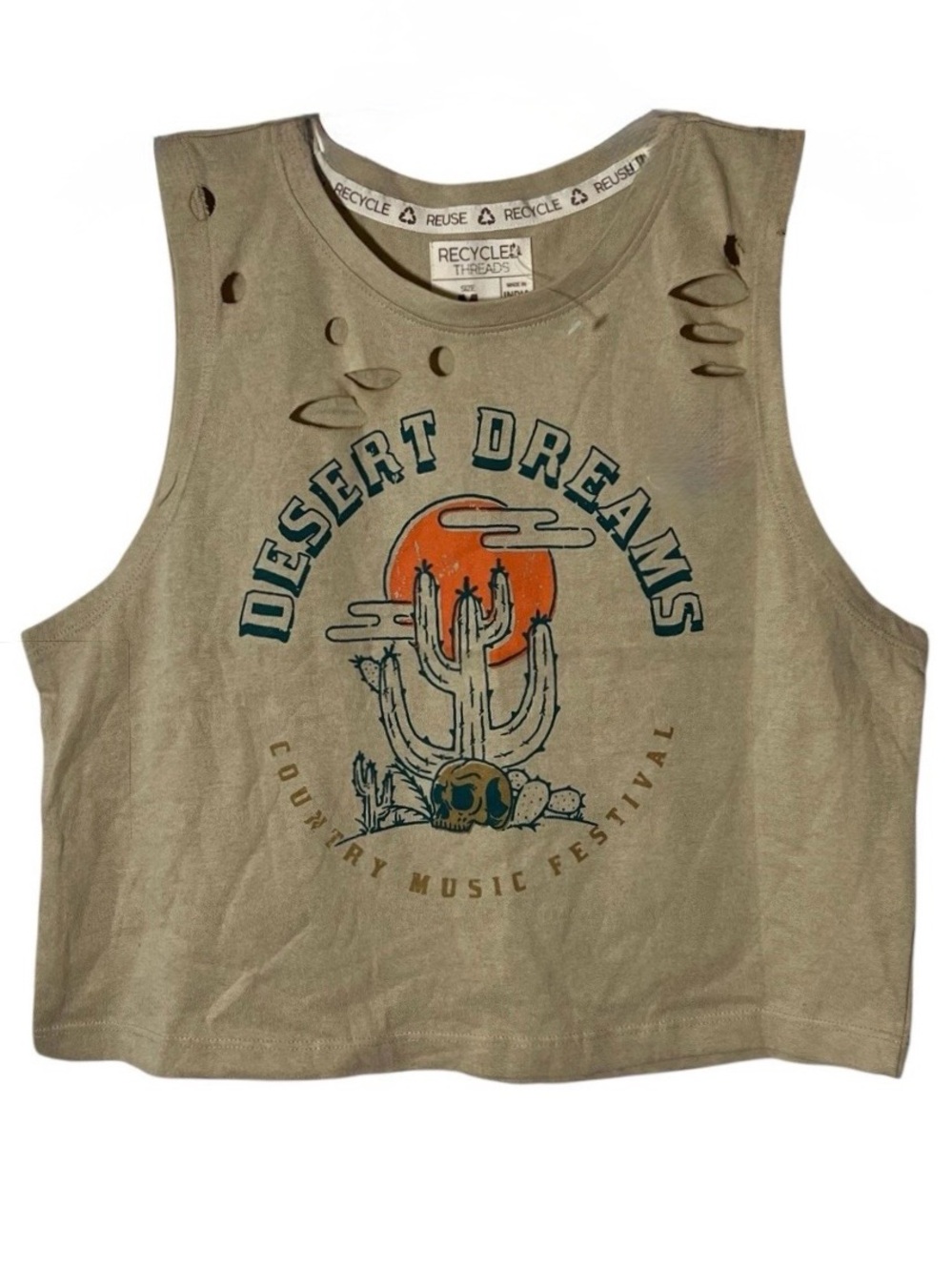 Recycle Threads - Desert Dreams Graphic Crop Tank